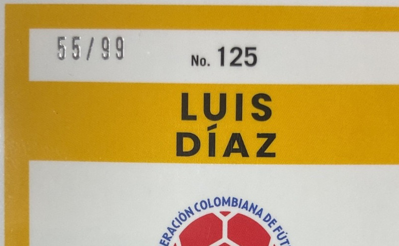 2025-26 DONRUSS OPTIC LUIS DIAZ#125 PINK LAZER 55/99 COLUMBIA FIFA WORLD CUP