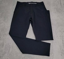 KJUS Pants Mens 30x32 Black Ike Slim Fit Tapered Trousers Golf Stretch
