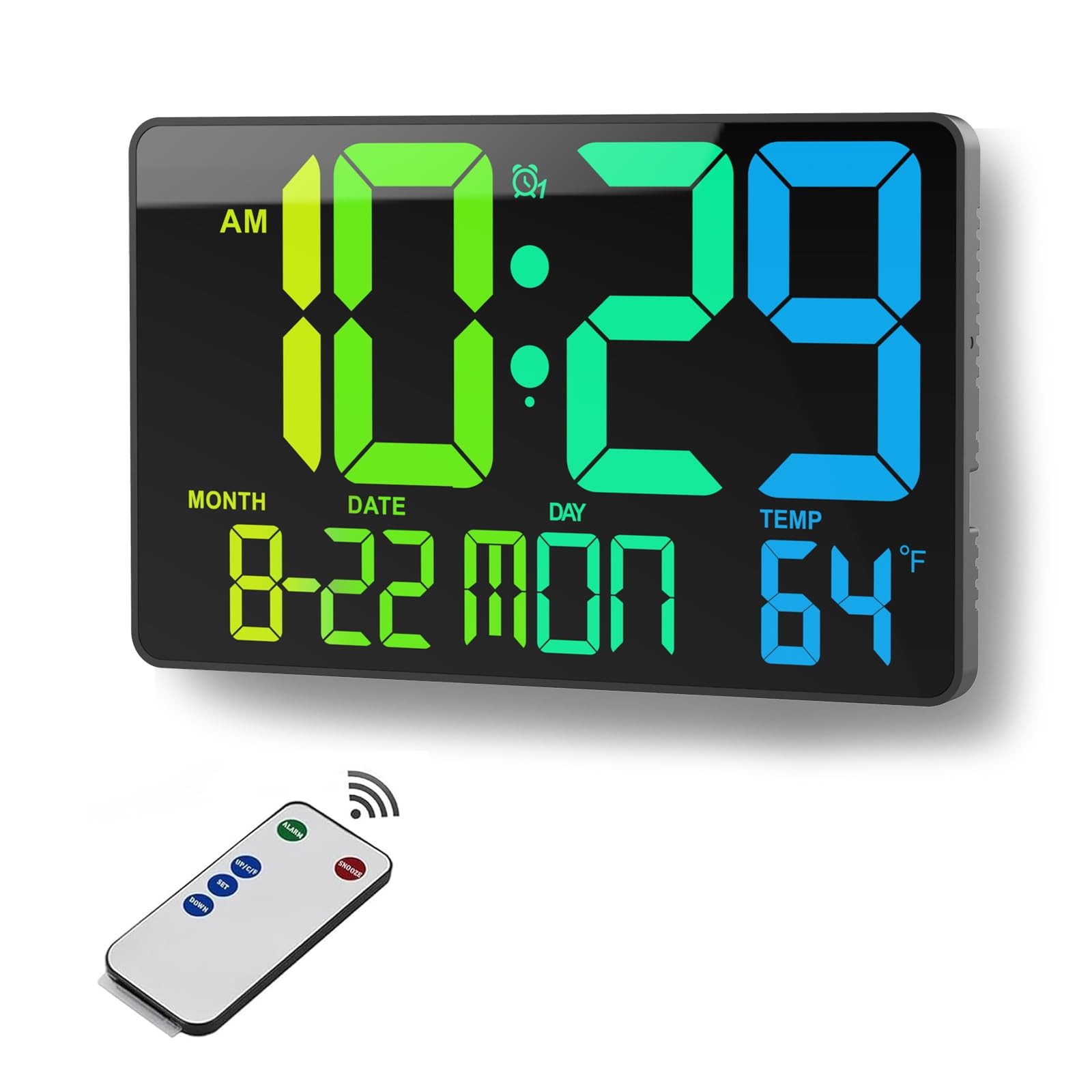 Digital Wall Clock Large Display, 11.02