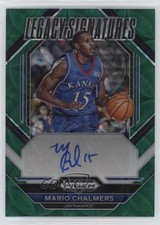 2023 Panini Prizm Draft Picks Choice Green 4/8 Mario Chalmers #LS-MCH Auto 11ye