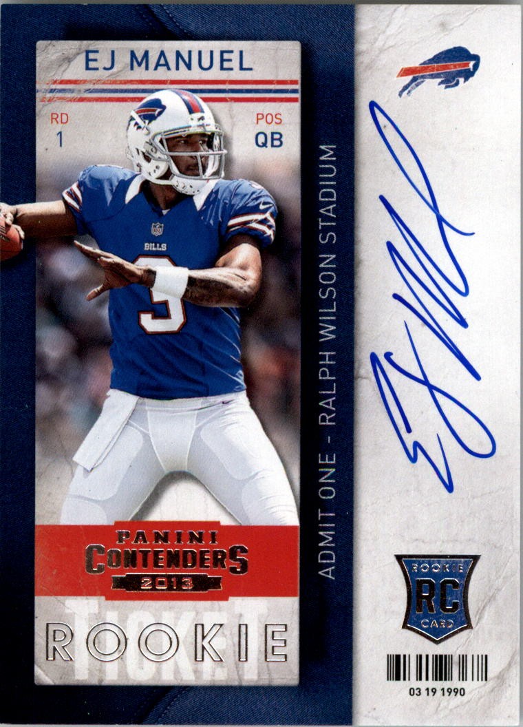 2013 Panini Contenders #209B EJ Manuel SP Auto - FB