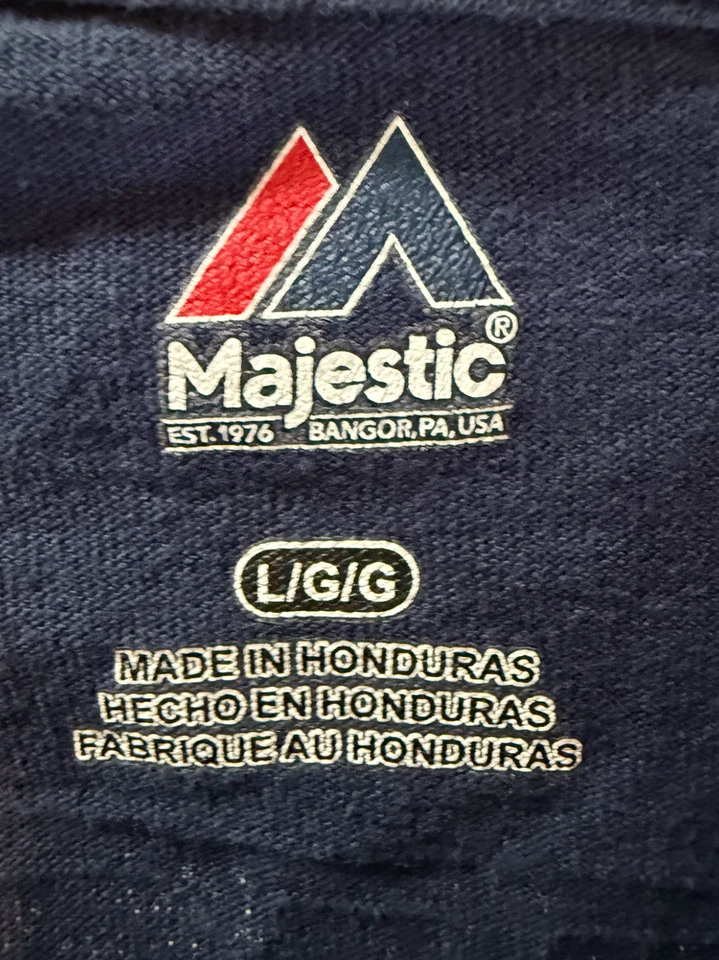 Camisa de algodón Gronkowski NFL para hombre talla grande azul suéter de los New England Patriots Foto 2 de 4