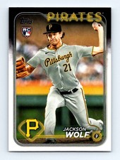 #523 2024 Topps _ Jackson Wolf RC Pittsburgh Pirates