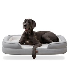 Orthopedic XL Dog Bed Waterproof Faux Fur Top, Removable Washable Cover, Foam