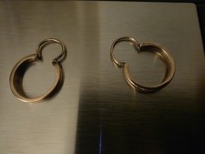 Solid 10k Rose Gold Pair of Earrings, 1.13g