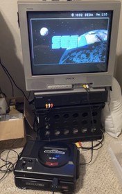 MODEL 1 SEGA CD w/ Genesis + Cables/Controller & 32 REPRO GAMES