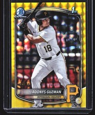 2025 Bowman Draft #BDC-126 Adonys Guzman Chrome Yellow Geometric #/75