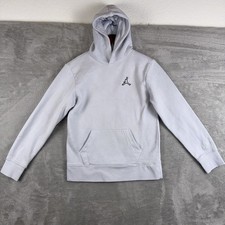 Nike Air Jordan Sweatshirt Boys Large Jumpman Flight Hoodie Light Purple/Gray