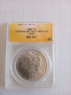 1887 Philadelphia Morgan Silver Dollar MS 63 ANACS