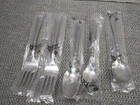 VTG Orleans DESIRE S93-01 Silver Stainless Steel SMALL FORKS & SPOONS (5) NEW