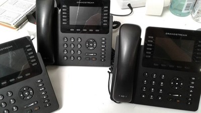 Lot of 3 Grandstream GS-GXP2170 12 Lines 5-way Voice  4.3'' LCD VoIP Phone