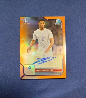 2022 Bowman Chrome UEFA Under 21 - WILLIAM SALIBA - RC Auto /75 France Arsenal