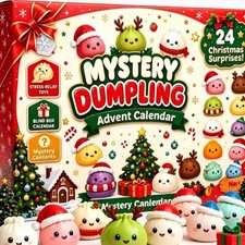 Christmas Dumpling Squishy Advent Calendar 24 Days Countdown Mystery Surprise