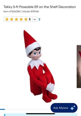 Lowe's Black Friday Elf On The Shelf 4ft 10in Life Size Christmas