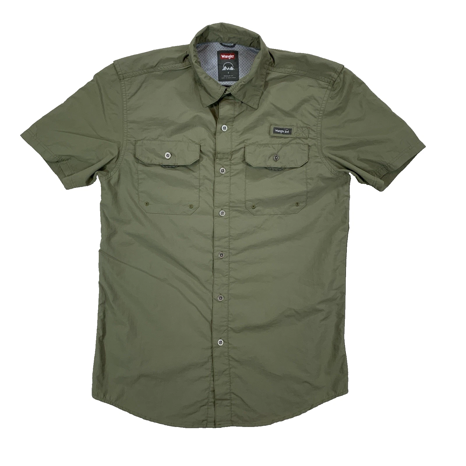 Wrangler Green Tactical Hiking Fishing Short Sleeve Collared Shirt Size Men's S
Opens in a new windo