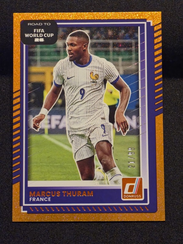 Marcus Thuram /99 Gold 2025-26 Donruss Road to World Cup France
