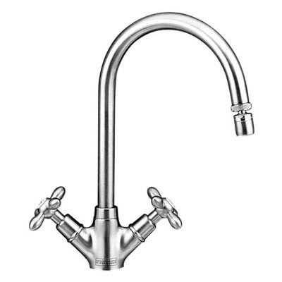 Franke Rotaflow J Auslauf traditionelle Doppelhebel Chrom Küchenarmatur
