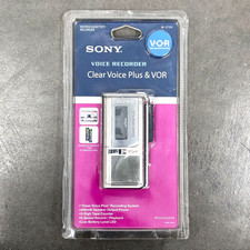 Sony M-570V Microcassette Voice Recorder NEW Factory Sealed Clear Voice Plus VOR