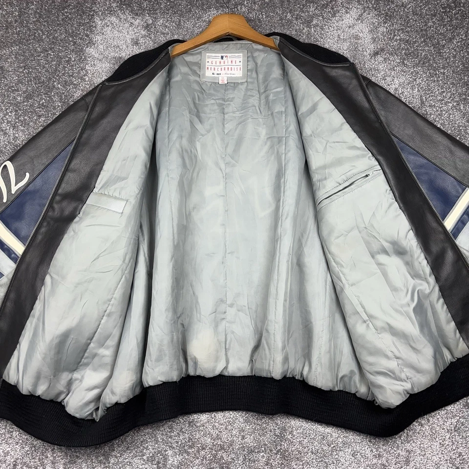 VTG New York Yankees Bomber Jacket G-III by Carl Banks MLB Men's XXL Baseball - Image 4 of 4
