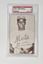 PSA GRADED 5 EX VINTAGE 1947-66 EXHIBITS - CHOO CHOO COLEMAN NEW YORK METS MLB
