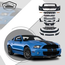 Fits 2010-2014 Ford Mustang Gt500 Style Front Bumper Conversion To 13-14 Style