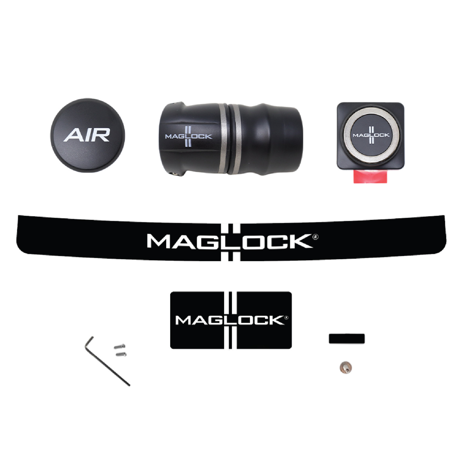 Maglock Complete Magnetic Forced Fresh Air Helmet Coupling Kit with Keychain