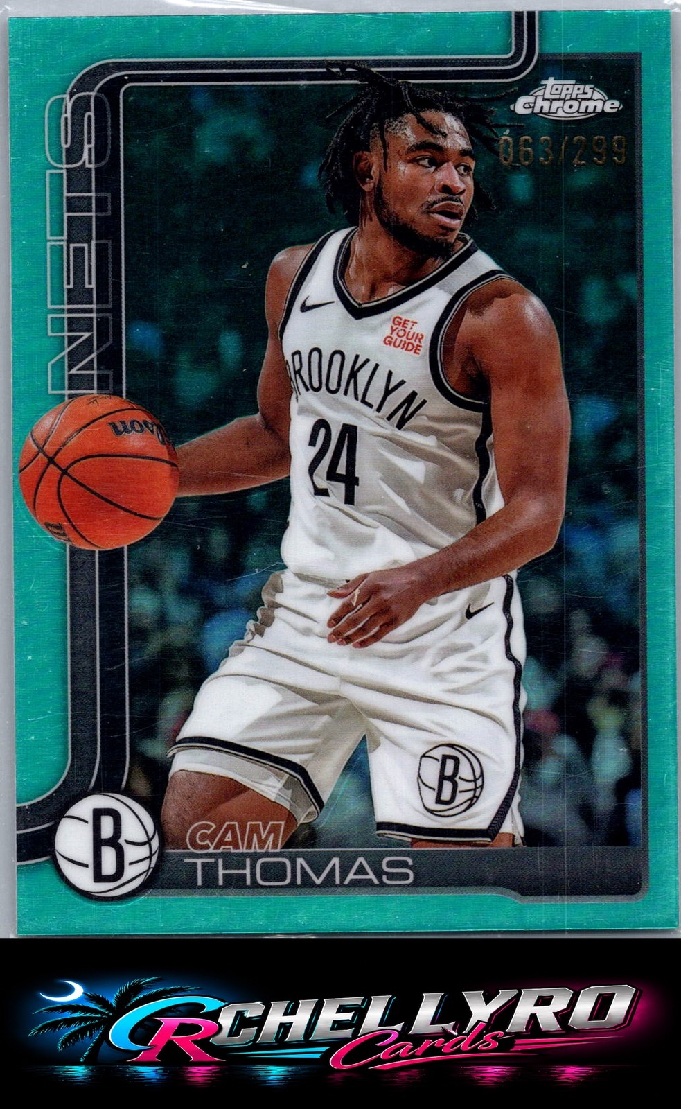 Cam Thomas Brooklyn Nets Topps 2025-26 Topps Chrome #85