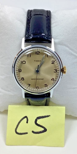 19670 Men’s Timex Sprite Mechanical Silver Watch France 11502470 Serviced New+++