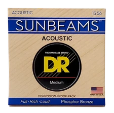 DR Strings Sunbeams Phosphor Bronze Acoustic Guitar Strings 13-56