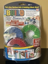 Build Bonanza Building Block 12'-Peel & Stick Tape- Blocks, Mega Bloks, Etc. NEW