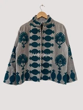 Embroidered Coat Festival  Jacket Boho Chic Bohemian Authentic  Suzani Textile