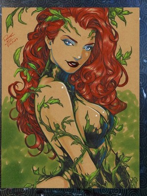 Poison Ivy Art Print Signed 8.5x11 | Art by Keyeske