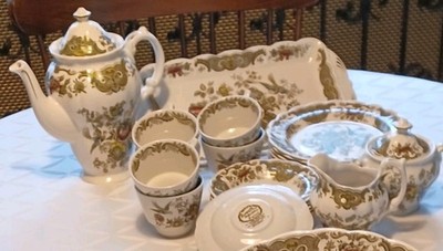 Komplettes Kaffeeservice für 6 Personen, Ridgway Windsor, 22 Teile