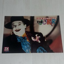 Vintage TV Week Pin Up Poster Of Jack Nicholson As The Joker
