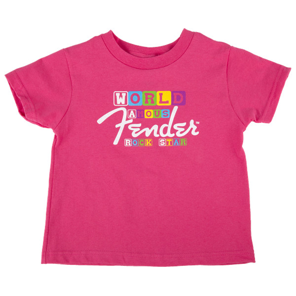 ФУТБОЛКА ВСЕМИРНО ИЗВЕСТНОЙ РОК-ЗВЕЗДЫ FENDER для малышей размером от 2 лет 3990₽