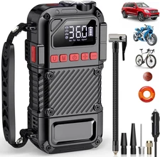 Tire Inflator Portable Air Compressor - 20000Mah Portable Air Pump, 150 PSI Tire