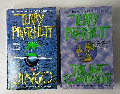 2 By Terry Pratchett: Jingo & The Last Continent ~ Paperbacks