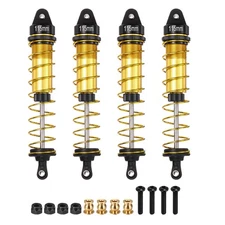 RC Shock Absorber 1/10 115mm for 1/10 RC Car, Gold Tone