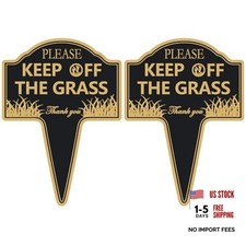 Please Stay off Grass Signs for Yard Keep off the Grass Sign with Stake for 2