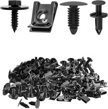 M4.2 Universal Fender Liner Screw U Nut Kit, 120PCS Nylon Engine Splash Shield H