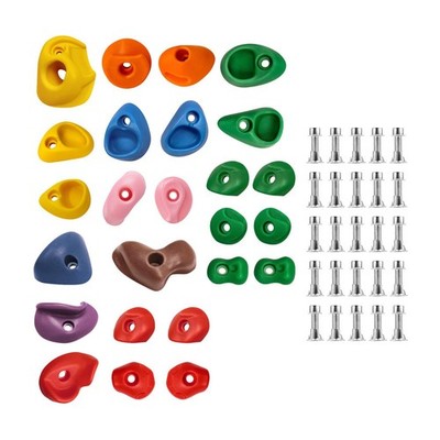 Rock Wall Holds Anti Slip Multi Size Climbing Support for Indoor Gym Outdoor