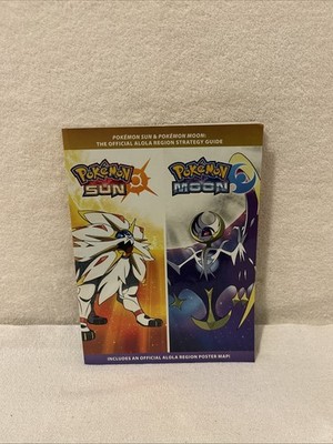 Pokemon Sun & Moon Official Strategy Game Guide - W Map FREE SHIP
