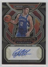 2022-23 Panini Obsidian Electric Etch Yellow 5/10 Grayson Allen #MS-GAM Auto 0c3