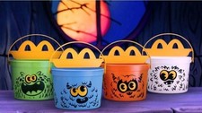 2024 McDONALD'S Halloween Happy Meal Boo Buckets - Complete Set Of 4