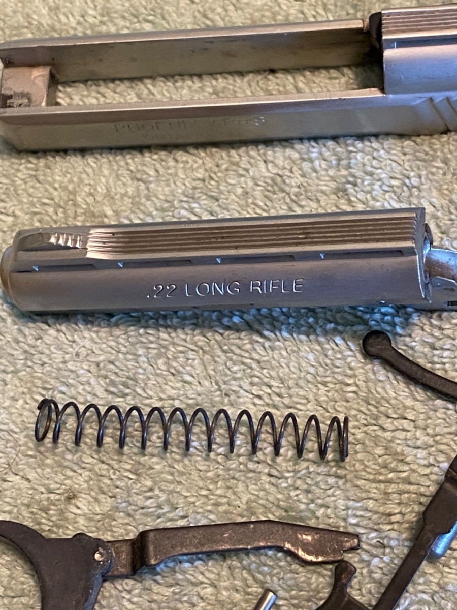 Phoenix Arms HP22A 22LR Pistol Repair Parts: Slide, Grips, Pins