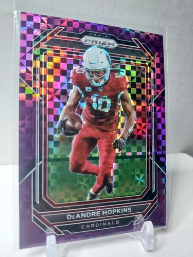 2022 Panini Prizm - DeAndre Hopkins #5 Purple Power Prizm /49 - Picture 3 of 4