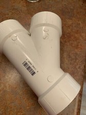 Charlotte Pipe Schedule 40 3 in. Hub x 3 in. Dia. Hub PVC Wye