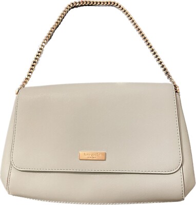 Kate Spade New York Baby Light Blue Mint Mini Handbag Purse Silver Chain 