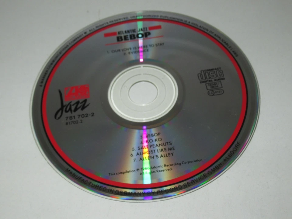 VARIOUS/ATLANTIC JAZZ/BEBOP(ATLANTIC 781 702-2) CD ALBUM - Bild 2 von 3