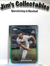 2024 Topps Pro Debut - Chrome #PDC-4 Garrett Baumann (RC) - Green Jackets